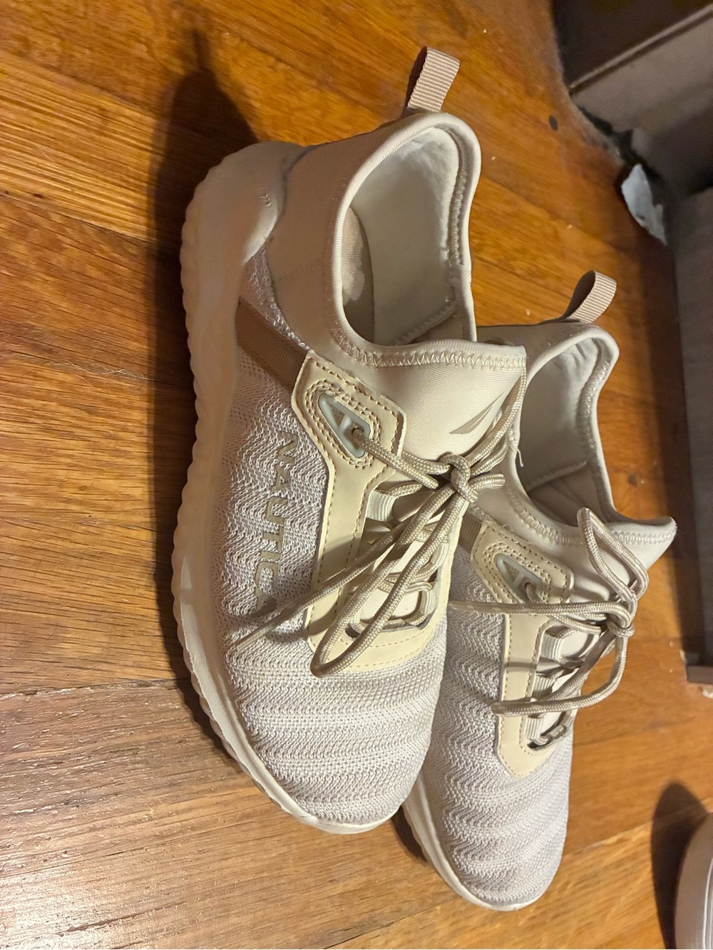 Nautica Beige/Tan Athletic Sneakers